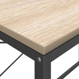 Computer Desk Black and Oak 110x60x70 cm Engineered Wood 30211
