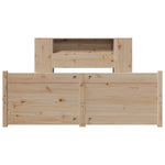 Bookcase Bed without Mattress 140x190cm Solid Wood Pine 3322433