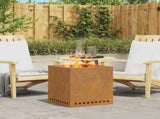 Smokeless Fire Pit Brown 48 x 48 x 50 cm Weathering Steel 858987