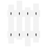 Wall-Mounted Coat Rack White 60 x 3 x 82 cm Engineered wood 874475