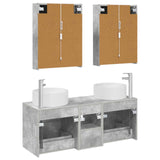 Bathroom Furniture Set 5 pcs Concrete Grey 3407090