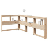 Bookcase Headboard L-Shaped 90 cm Solid Wood Pine 859274