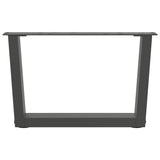 Coffee Table Legs V-Shape 2 pcs Anthracite 50x cm Steel 4012610