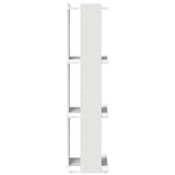 Bookcase 3-Tier White 60x30x120 cm Engineered Wood 860265
