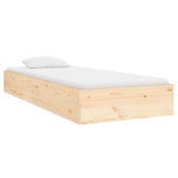 Bed Frame without Mattress Solid Wood 90x190 cm Single Single 820067
