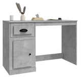 Desk with Drawer Concrete Grey 115x50x75 cm Engineered Wood 816476