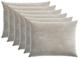 Cushion Cover 6 pcs HEERLEN Light Grey 80 x 80 cm 913622