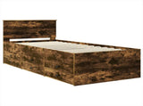 Daybed Manual Smoked Oak and Black 100 x 200 cm Engineered Wood 3408519