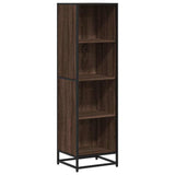 Book Cabinet Brown Oak 40x35x139 cm Engineered Wood 849128