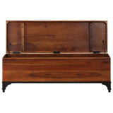 Storage Trunk 110x35x41 cm Solid Acacia Wood 328304
