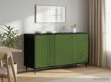 Sideboard GELEEN Black Oak 102 x 33 x 76 cm Engineered Wood 8006971