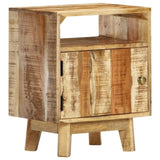 Bedside Table 40x30x50 cm Rough Mango Wood 320928