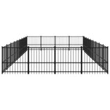 Outdoor Dog Kennel Steel 33.87 m 3124631