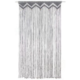 Macrame Curtain Anthracite 140x240 cm Cotton 323992