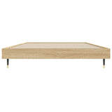 Bed Frame without Mattress Sonoma Oak 100x200 cm Engineered Wood 832160