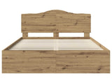 Bed Frame Artisian Oak 120 x 190 cm Solid Pine Wood 3413343