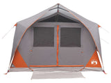 Tunnel Tent Grey and Orange 8-Person Polyester and Steel 42028659