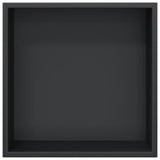 Shower Niche Matt Black 32x32x9 cm Stainless Steel 4005126