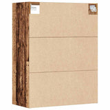 Hanging Wall Cabinet Old Wood 69.5x32.5x90 cm 857045