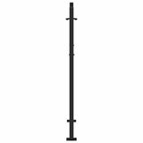 Garden Gate Black 100x125 cm Steel Flame Design 4100990