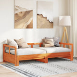 Daybed without Mattress Wax Brown 80x200 cm Solid Wood Pine 854951