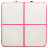 ZNTS Inflatable Gymnastics Mat with Pump 200x200x15 cm PVC Pink 92697