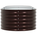 Garden Raised Bed Brown 240 x 80 x 44 cm Steel 42008139