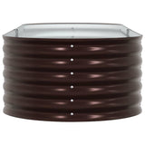 Garden Raised Bed Brown 240 x 80 x 44 cm Steel 42008139