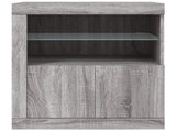 Sideboard with LED Lights Grey Sonoma 60,5x37x67 cm 836621