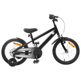 Kids Bike 16 Inches for 4-6 Years Old Black 42009345