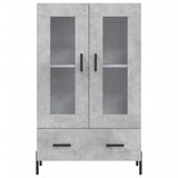Highboard Concrete Grey 69.5x31x115 cm Engineered Wood 828312