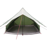 Family Tent with Roof Green and White 256 x 256 x 185 cm 4100676