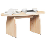 Coffee Table Brown 80 x 40 x 35 cm Solid Pine Wood 873532