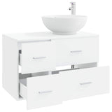 Bathroom Furniture Set 2 pcs White Engineered Wood 3403992