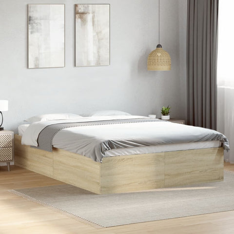 Bed Frame without Mattress Sonoma Oak 120x190 cm Small Double 3281044