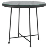 Garden Dining Set Black Steel Medium Durable Garden Dining Set 3157844