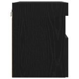 TV Wall Cabinet 2 pcs Black oak 60 x 30 x 40 cm Engineered Wood 862211