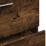 Sink Cabinet Smoked Oak 59x37x59 cm Engineered Wood 848112
