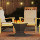 Fire Pit Black 50 x 50 x 40 cm Steel 858960