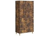 Cabinet Set 2 pcs Smoked Oak 66 x 34.5 x 90 cm Engineered Wood 3416723