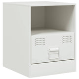 Bedside Cabinets 2 pcs White 34.5x39x44 cm Steel 841762