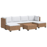 7 pcs Rattan Lounge Set with Cushions GENDT Natural Rattan 3429866