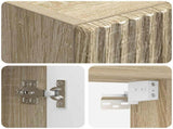 Wall-mounted Bathroom Cabinet Sonoma Oak 33 x 34.5 x 160 cm 890514