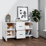 Sideboard White Engineered wood Medium Sideboard Rectangular 812519