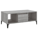 ZNTS Coffee Table Grey Sonoma 90x50x36.5 cm Engineered Wood 821074