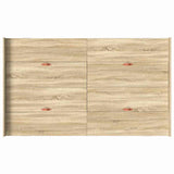 Storage Bed Frame Sonoma oak 120 x 190 cm Engineered wood 3335327
