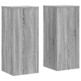 Plant Stands 2 pcs Grey Sonoma 30x30x70 cm Engineered wood 852929