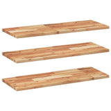Floating Shelves 3 pcs 100x30x2 cm Oil Finished Solid Wood Acacia 3279537