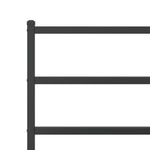 Metal Bed Frame without Mattress with Footboard Black 100x190cm 355377
