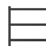 Metal Bed Frame without Mattress with Footboard Black 100x190cm 355377